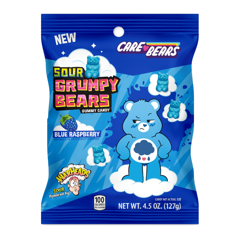 Warheads x Care Bears Sour Grumpy Bears Gummy Candy - 127g
