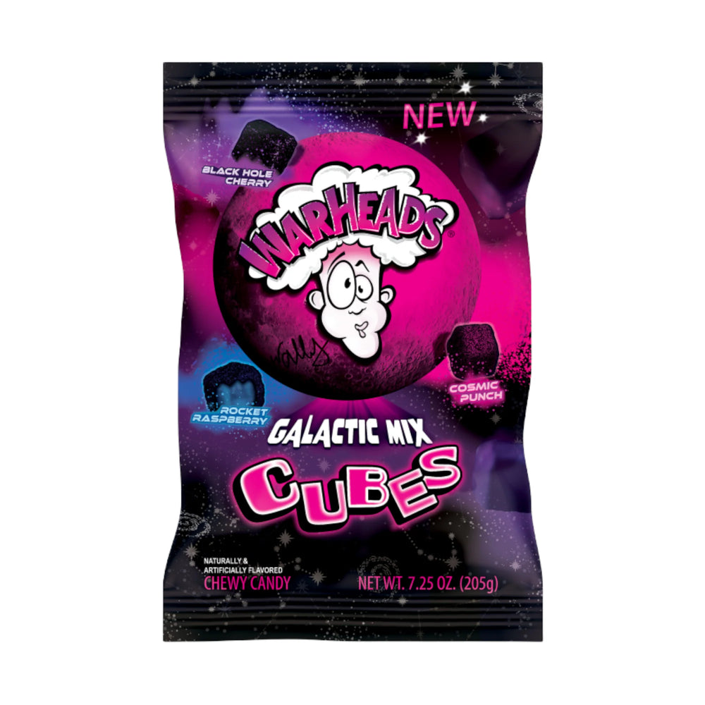 Warheads Galactic Mix Sour Cubes Bag - 205g