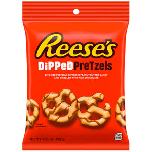 Reeses Dipped Peanut Butter & Chocolate Pretzels - 120g